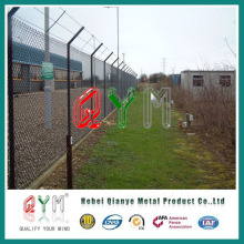 Galvanizado e PVC Revestido Chain Link Fence Preto Cor